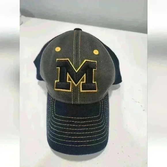 Youth Michigan Wolverines Men's Stretch Hat by Zephyr - Medium - Go Big Blue - Picture 1 of 4